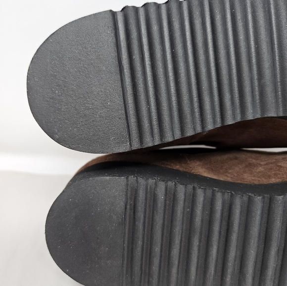 Amalfi By Rangoni Womens Bootie Sz 11.5M Enrico Chelsea Brown Suede Lightweight - Picture 7 of 13